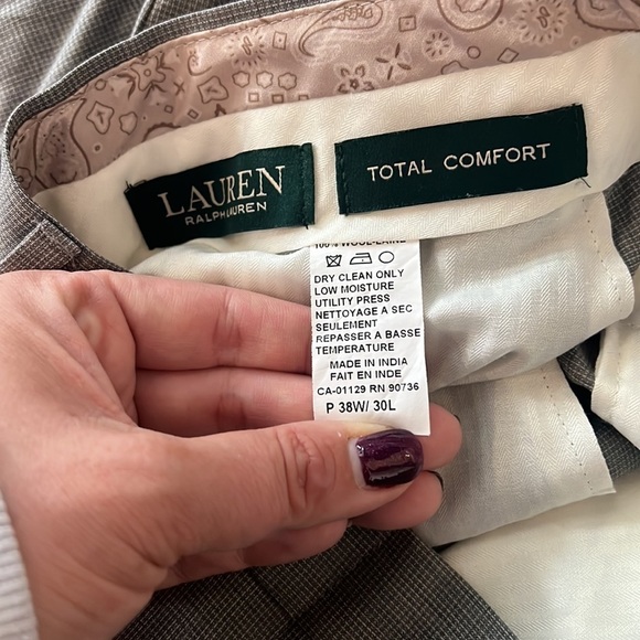 Lauren Ralph  Lauren straight leg cropped trousers size 38 - Picture 9 of 13